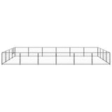 Dog Kennel Black 24 m Steel 3082145