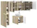 Bathroom Cabinet Set 5 pcs Sonoma Oak Engineered Wood 3407289