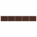 Raised Garden Bed Brown 400 x 40 x 55 cm cold-rolled steel 8006278