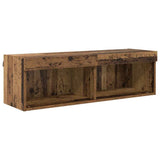 TV Wall Units with LED 6 pcs Old Wood Engineered Wood 3402962