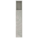Headboard Cabinet Concrete Grey 140x18.5x104.5 cm 811929