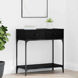Console Table Black oak 75 x 34.5 x 75 cm Engineered wood 871298