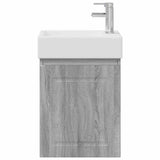 Bathroom Vanity Unit with Tap Grey Sonoma 45.5 x 22.5 x 84 cm 889517