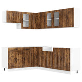 11 Piece Kitchen Cabinet Set Lucca Smoked Oak Engineered Wood 3314896