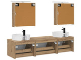 Bathroom Cabinet Set 5 pcs Artisan Oak 50 x 14.5 x 70 cm 3406598