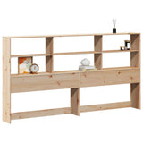 Headboard with Storage 180 cm Solid Wood Pine 855651