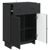 Sideboard with Drawer Black 66 x 34.5 x 90 cm Engineered Wood 893946