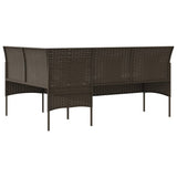 Couch Sofa Brown and Cream White 318586