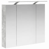 Bathroom Mirror Cabinet Concrete Grey 80 x 14.5 x 70 cm 889114