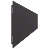 Lawn Edging 30 pcs 15 x 103 cm Steel Black 8014178