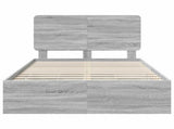Bed Frame with Drawer Grey Sonoma 120 x 200 cm Engineer Wood 3412614