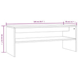 Coffee Table Smoked Oak 100x40x40 cm Engineered Wood 815255