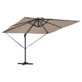 Roma Parasol Taupe 286 x 284 x 270 cm Aluminium and Polyester 42003354