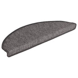 Stair Mats 15 pcs 65x21x4 cm Beige and Grey Half Round Large 326900