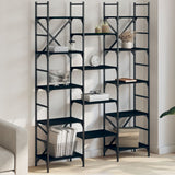 Bookshelf Black Engineered wood Large Bookshelf Rectangular 838868