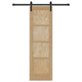 Sliding Door Brown 61 x 198.5 cm Solid Pine Wood 3333268
