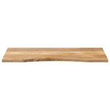 Desk Top with Curve 110x50x2.5 cm Solid Wood Rough Mango 370195