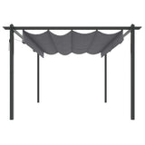 Garden Gazebo with Retractable Roof 4x3 m Anthracite 318538