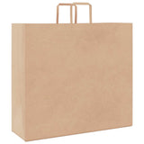 Paper Bags 250 pcs with Handles Brown 54x15x49 cm 4101822