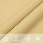 ZNTS Sun Shade Sail Sand 5x6x6 m 100% Polyester Oxford 4000942