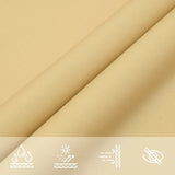 Sun Shade Sail Sand 5x6x6 m 100% Polyester Oxford 4000942