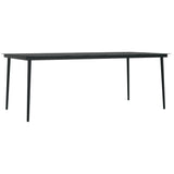 9 Piece Garden Dining Set Black 3099208