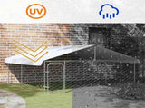 Outdoor Dog Kennel with Roof 300x300x150 cm 171501