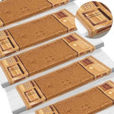 Stair Mats Self-adhesive 15 pcs 65x21x4 cm Beige 326207