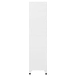 Locker Cabinet with 18 Compartments Metal 90x40x180 cm 245966