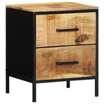 Bedside Cabinet 2 pcs Brown and black 40 x 35 x 50 cm 4019638