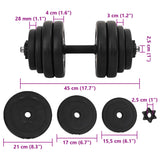 ZNTS Dumbbells 2x15 kg 90267