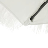 Garden Parasol with Steel Pole White 268x268x226 cm 4005104