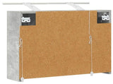 Bathroom Mirror Cabinet Concrete Grey 60 x 14.5 x 50 cm 889082