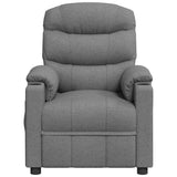 Recliner Chair Light Grey Fabric 348070