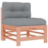 Middle Sofas with Cushions 2 pcs Solid Wood Douglas 825693