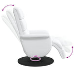 Recliner Chair White 71 x 98 x 106 cm Faux leather 42018589