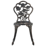 3 Piece Bistro Set Cast Aluminium 47858