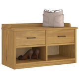 Hallway Bench SANDNES 87x40x50 cm Solid Wood Pine 4010461