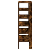 Shoe Rack Smoked Oak 61x32x105 cm Engineered Wood 859864