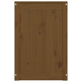 Laundry Box Honey Brown 88.5x44x66 cm Solid Wood Pine 823572