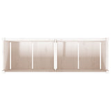 Garden Planter White 150x50x50 cm Solid Wood Pine 837485