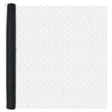 ZNTS Fence Posts 22 pcs U-Channel Grey 160 cm Steel, Hexagon Fence Grey 1.6x100 m Steel 3336945
