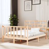 Bed Frame without Mattress Solid Wood Pine Double 3101323