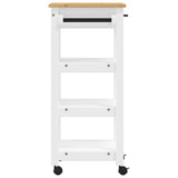Kitchen Trolley MONZA 48x40x88.5 cm Solid Wood Pine 376081