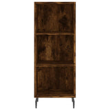 Highboard Smoked Oak 34,5x34x180 cm Engineered Wood 3199382
