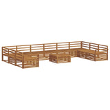 Sofa Sets 11 pcs Natural Solid Acacia Wood 3374249
