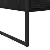 Coffee Table Black Oak 100 x 46 x 40 cm Engineered Wood 886444
