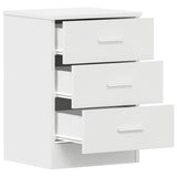 800451 Bedside Cabinets 2 pcs White 38x35x56 cm Engineered Wood