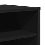 Shoe Cabinet Black 60x35x70 cm Engineered Wood 808937