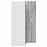 Hanging Cabinet Grey Sonoma and White 57 x 57 x 100 cm 884375